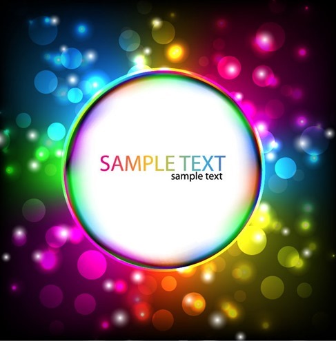 Colorful Glowing Design Vector Background