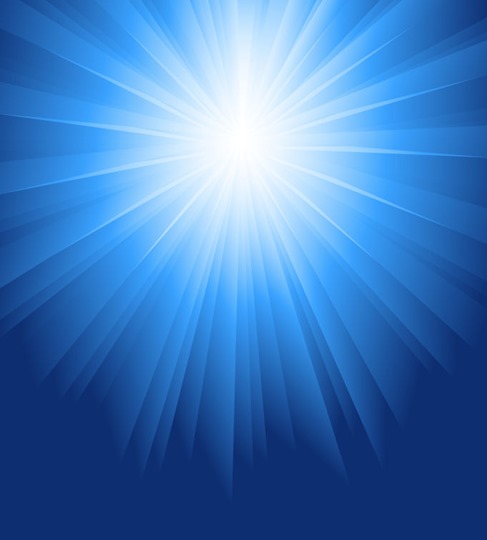 Sunlight Burst Blue Vector Background