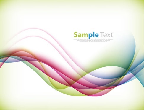 Colorful Bend Vector Background Illustration