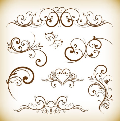 Ornament Desgin Elements Vector Illustration