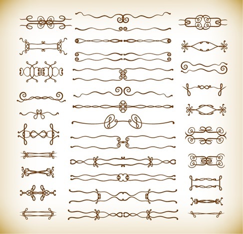 Deco Design Elements Vector Graphics