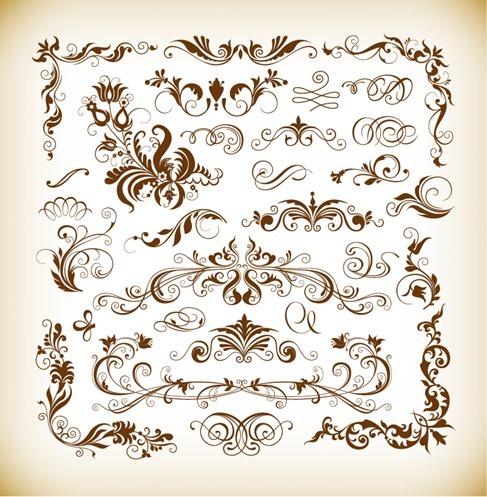 Decoration Design Elements Vector Set