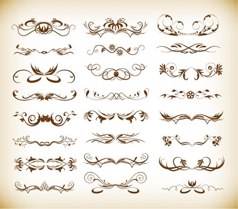 Decorative Elements Vector Graphic Set