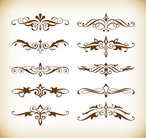 Vector Set of Decorative Elements for Your Design