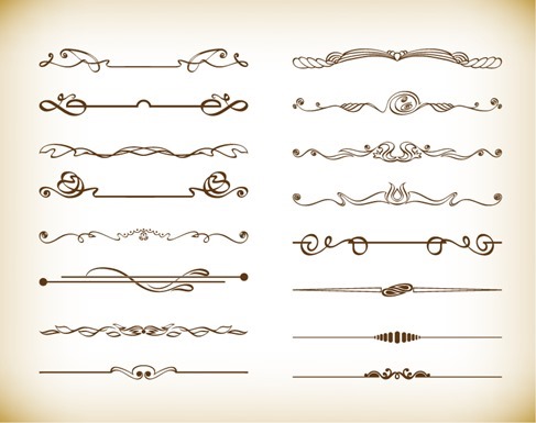 Vector Set of Divider Design Eelements