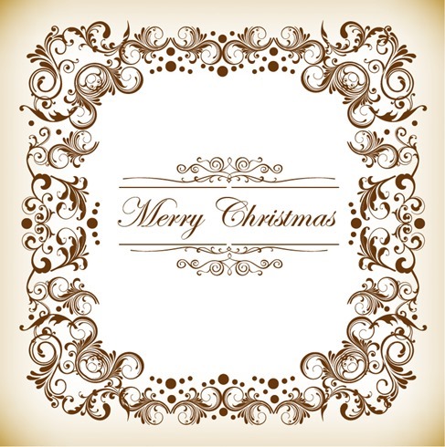 Christmas Decoration Frame Vector Illustration