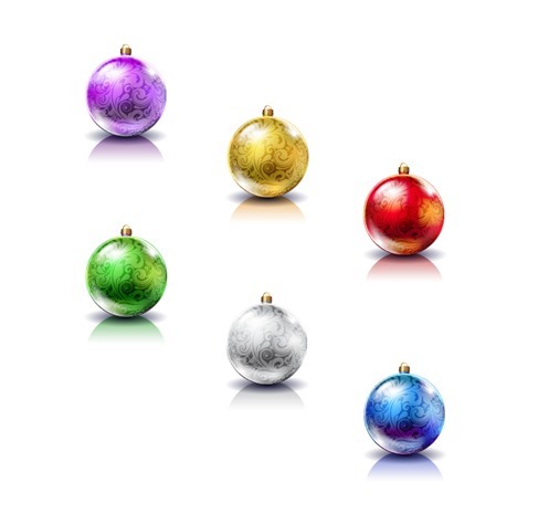 Vector Set of Christmas Balls