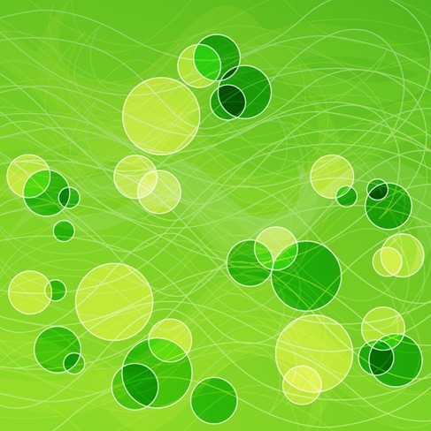 Abstract Spring Green Background Vector Illustration