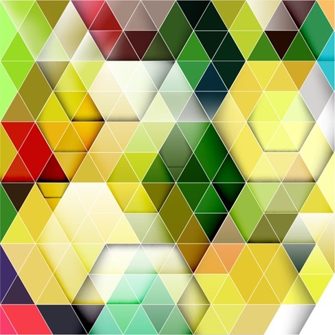 Colorful Triangle Background Vector Illustration