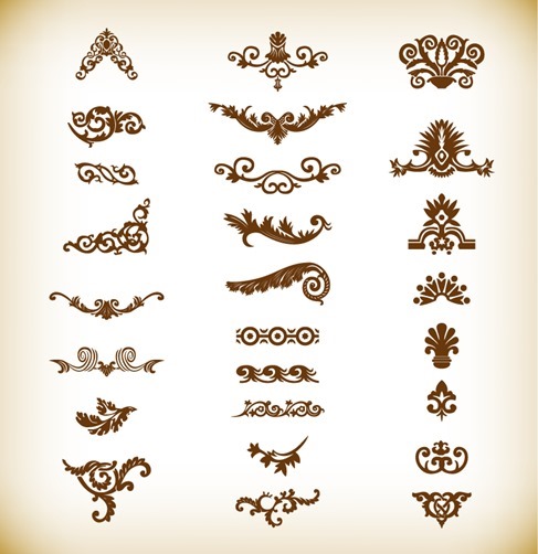 Decorative Elements Set vector Graphics