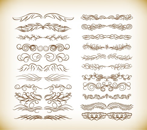 Vector Set of Decorative Design Elements