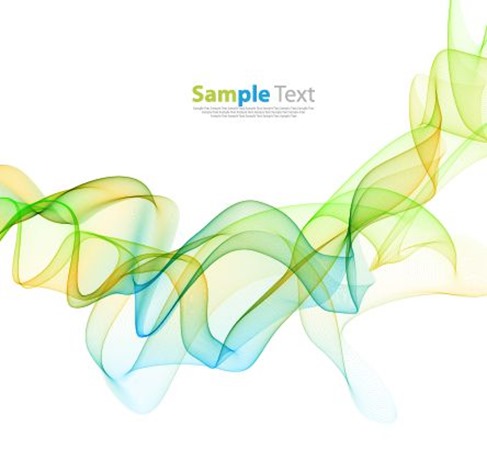 Abstract Color Wave Design Background Vector Illustration