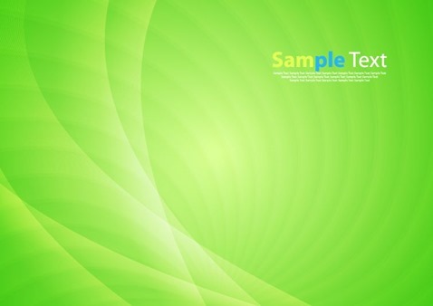 Bright Green Vector Waves Abstract Background