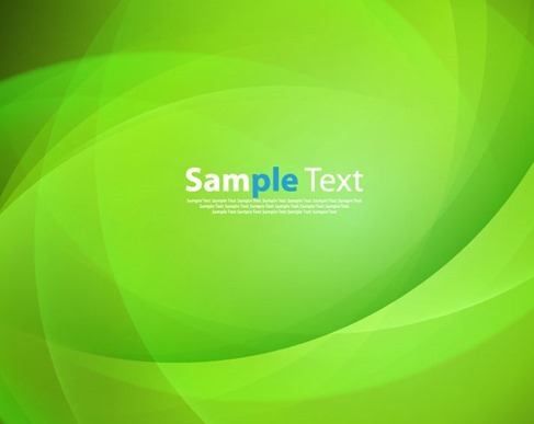 Green Smooth Abstract Background Vector Illustration