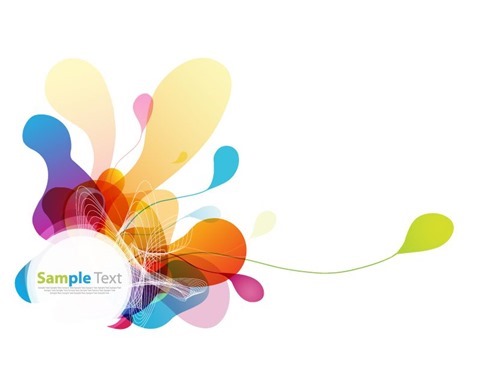 Abstract Colored Background Vector Graphic