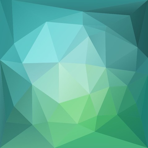 Abstract Green Blue Low Poly Background Vector Illustration