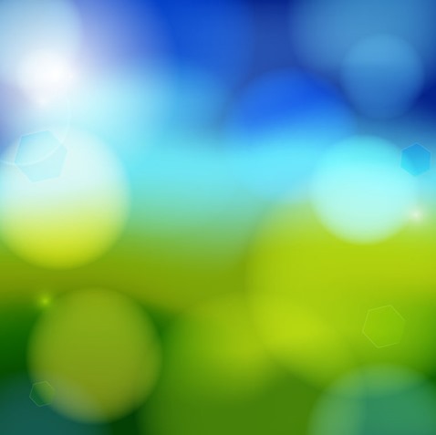 Artistic Blue Bokeh Vector Background