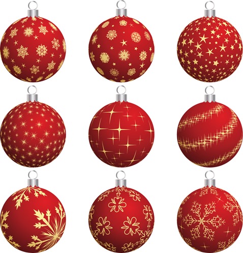 Christmas Balls Vector Set