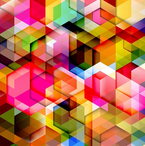 Colorful Geometry Design Abstract Background Vector Illustration