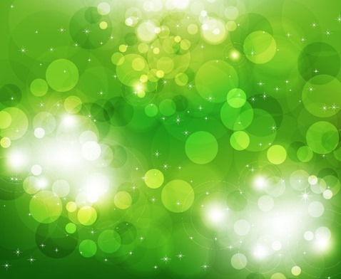 Green Glowing Glitter Abstract Background Vector Illustration