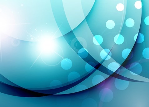 Blue Shiny Wave Abstract Background