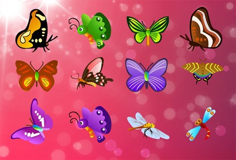 Free Butterfly Vector Set