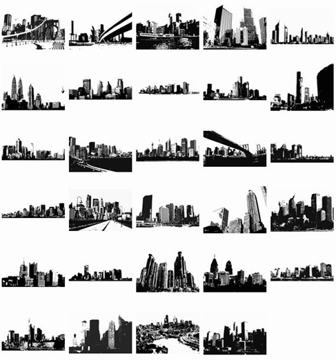 Free Vector Skylines Vector Pack