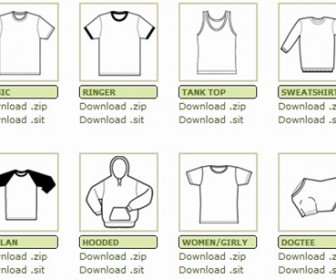 Free Vector T Shirt Templates