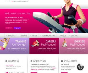 Free XHTML Website Template -  Sports & Fitness