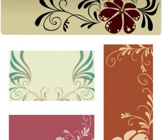 Beautiful background pattern vector material Series 1