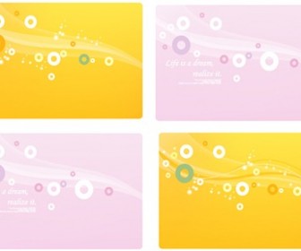 Dream line circle and background material vector