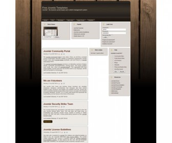 Joomla Template – Wooden Plank