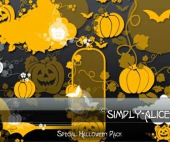 Halloween brushes pack