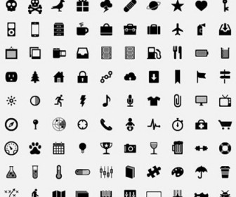 Simple Small Icons Vector Graphics