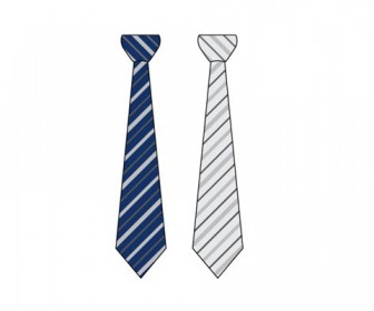 Twill tie vector