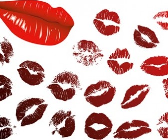 vector Lip prints