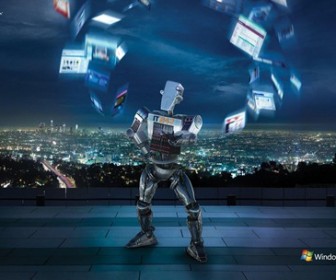 Windows Server 2008 robot ad wallpapers 1920x1200