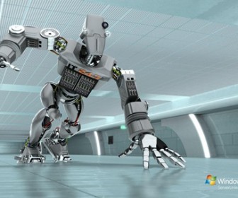 Windows Server 2008 robot ad wallpapers 1920x1200