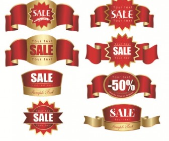 Sale Discount label vector materials