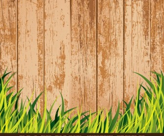 Wood grain background vector material