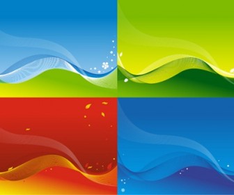 3 vector colorful backgrounds