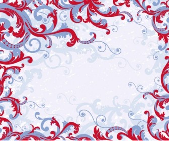 5 classic lace pattern vector material