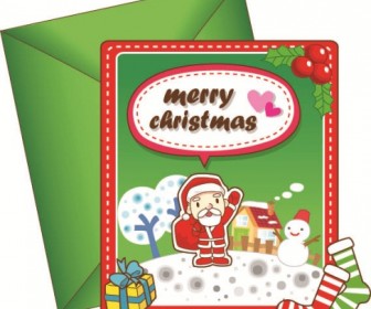 8 Lovely Christmas Vector Cards