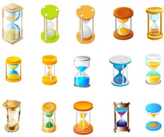 15 Free Vector hourglass