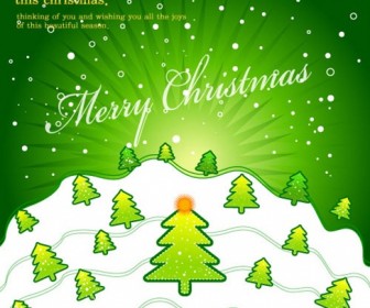 Merry Christmas Vector Art Poster