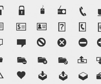 108 Free Mono and Simple Icons