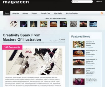 Free Magazine-Look WordPress Theme - Magazeen