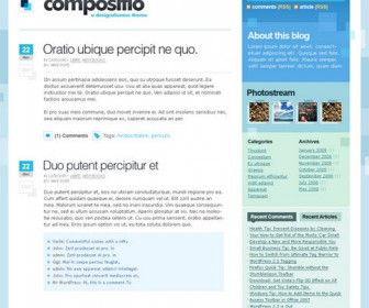 Free WordPress Theme - Compositio