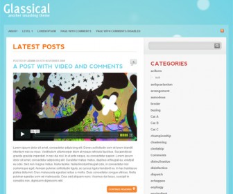 Free Wordpress Theme - Glassical