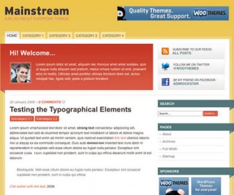 Free Wordpress Theme - Mainstream